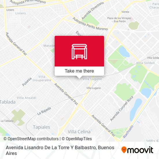 Avenida Lisandro De La Torre Y Balbastro map