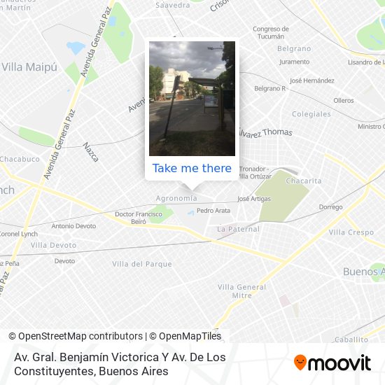 Av. Gral. Benjamín Victorica Y Av. De Los Constituyentes map