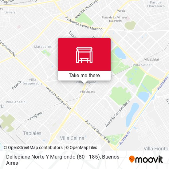 Dellepiane Norte Y Murgiondo (80 - 185) map