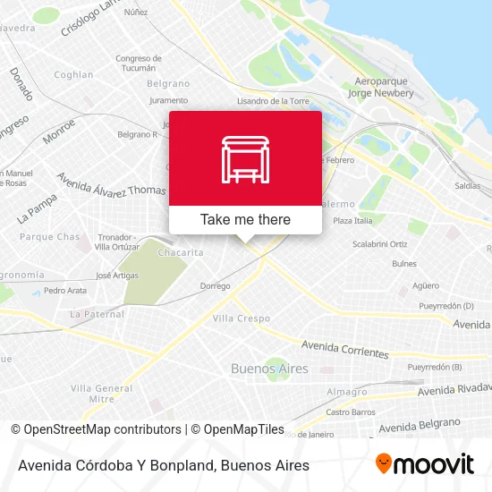 Avenida Córdoba Y Bonpland map