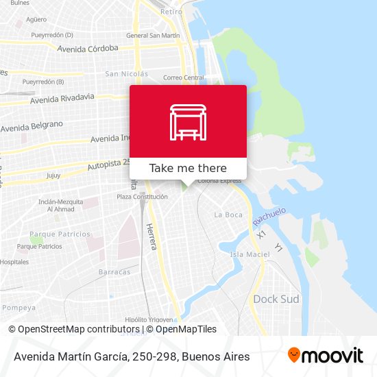 Avenida Martín García, 250-298 map