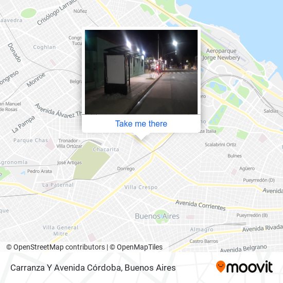 Mapa de Carranza Y Avenida Córdoba