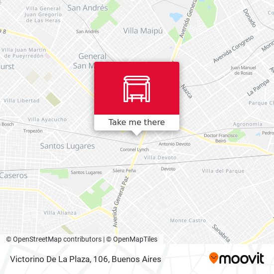 Mapa de Victorino De La Plaza, 106