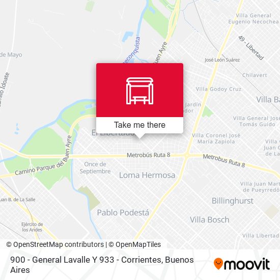 900 - General Lavalle Y 933 - Corrientes map