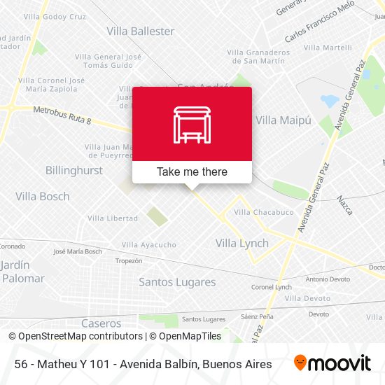 56 - Matheu Y 101 - Avenida Balbín map