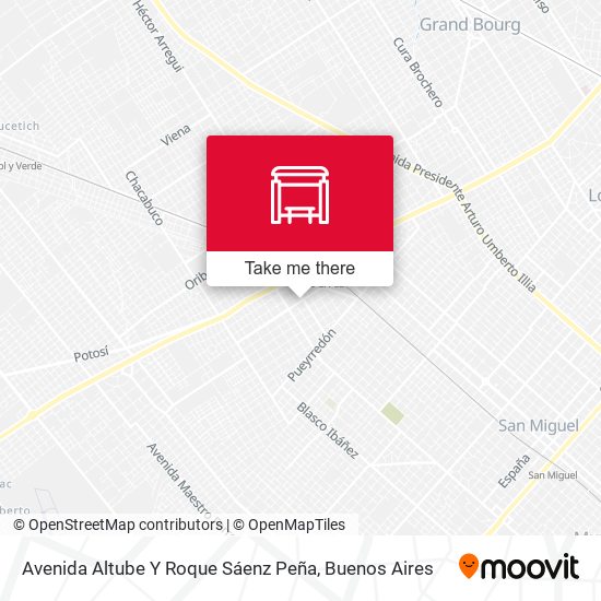 Avenida Altube Y Roque Sáenz Peña map