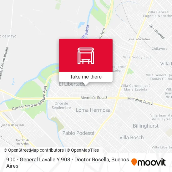 900 - General Lavalle Y 908 - Doctor Rosella map