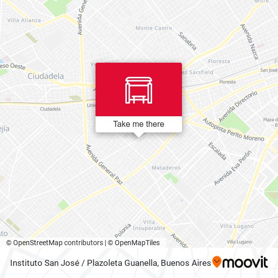 Instituto San José / Plazoleta Guanella map