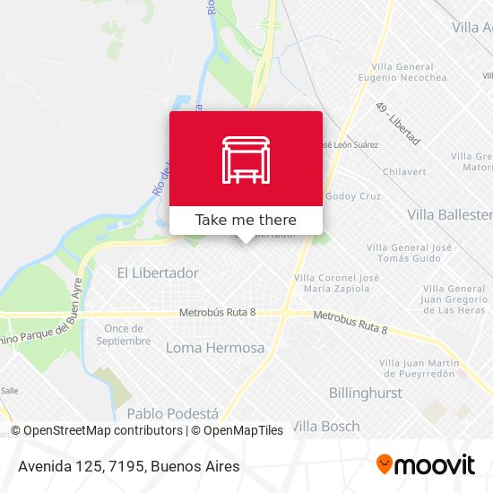 Mapa de Avenida 125, 7195