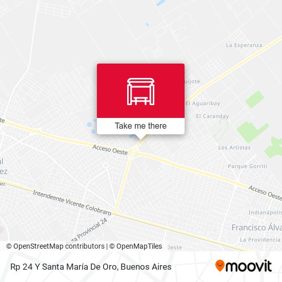 Rp 24 Y Santa María De Oro map