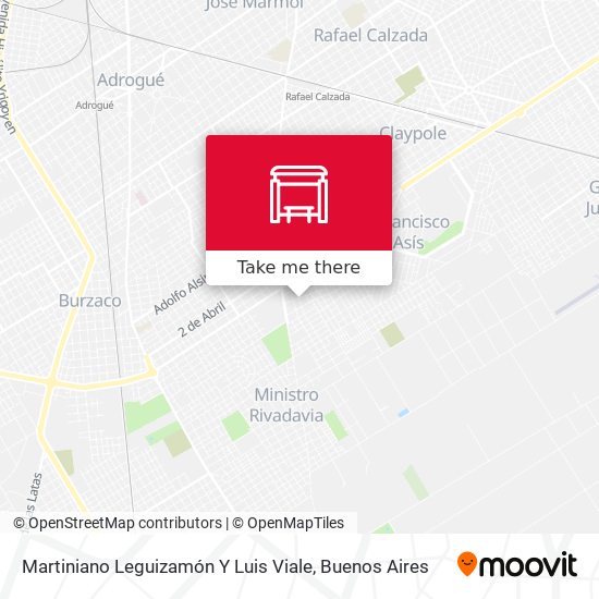 Martiniano Leguizamón Y Luis Viale map