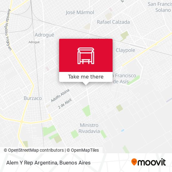 Alem Y Rep Argentina map