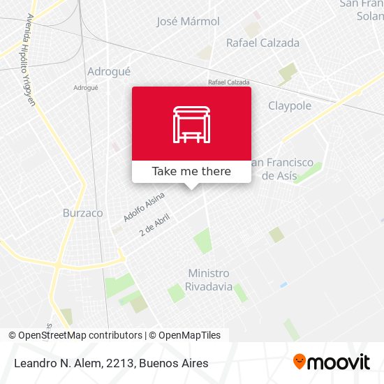 Leandro N. Alem, 2213 map