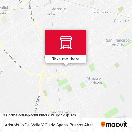 Aristóbulo Del Valle Y Guido Spano map