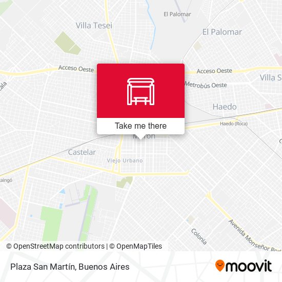 Plaza San Martín map