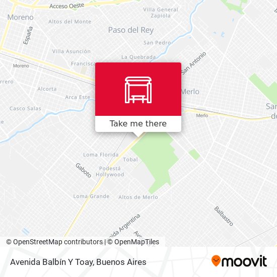 Mapa de Avenida Balbín Y Toay