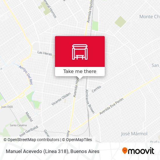 Manuel Acevedo (Línea 318) map