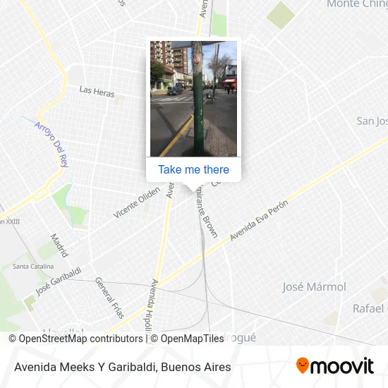 Avenida Meeks Y Garibaldi map