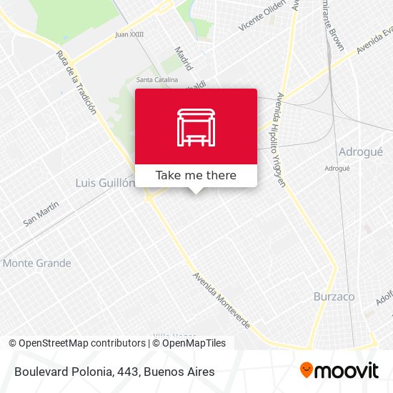 Mapa de Boulevard Polonia, 443