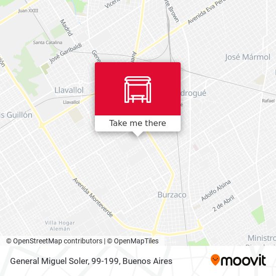 General Miguel Soler, 99-199 map
