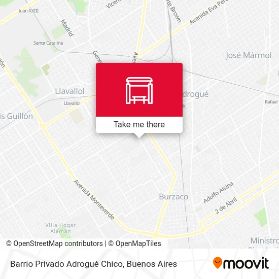 Barrio Privado Adrogué Chico map