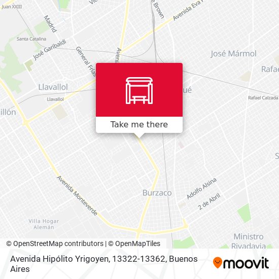 Avenida Hipólito Yrigoyen, 13322-13362 map