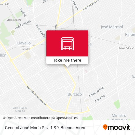 Mapa de General José María Paz, 1-99