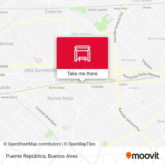 Puente República map