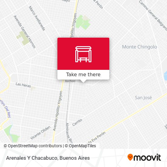 Arenales Y Chacabuco map
