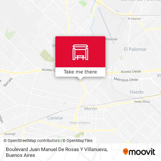 Mapa de Boulevard Juan Manuel De Rosas Y Villanueva