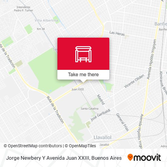 Jorge Newbery Y Avenida Juan XXIII map