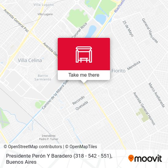 Mapa de Presidente Perón Y Baradero (318 - 542 - 551)