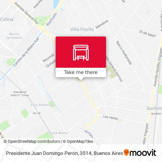 Presidente Juan Domingo Perón, 3514 map