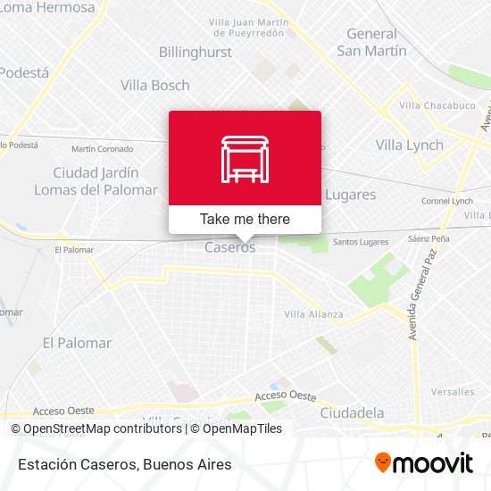 Mapa de Estación Caseros