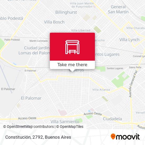 Constitución, 2792 map