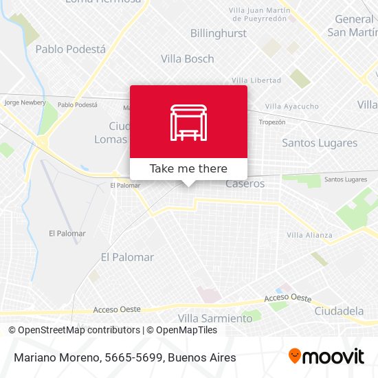 Mariano Moreno, 5665-5699 map