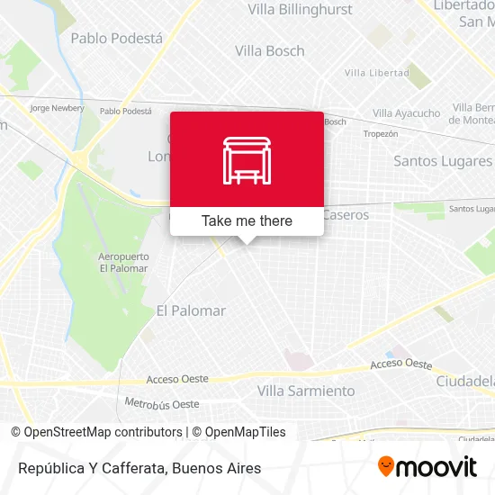 República Y Cafferata map