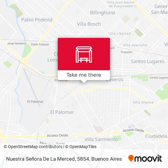 Nuestra Señora De La Merced, 5854 map
