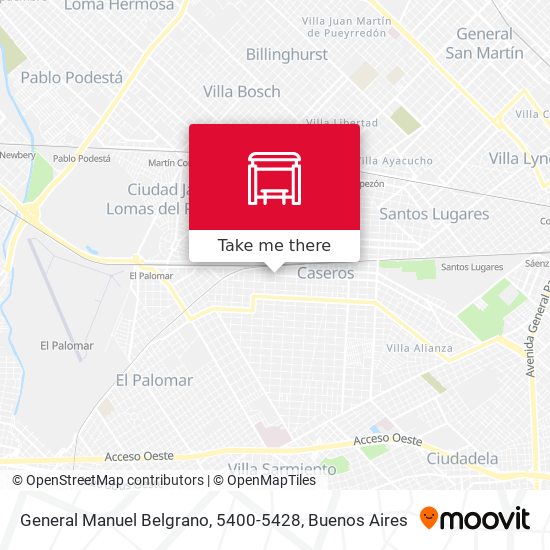 General Manuel Belgrano, 5400-5428 map