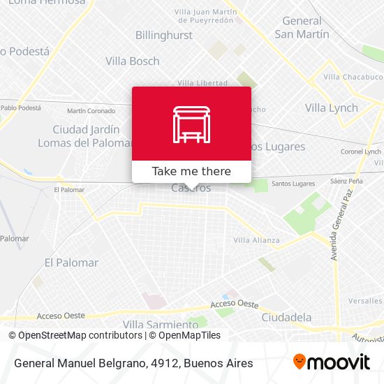 General Manuel Belgrano, 4912 map