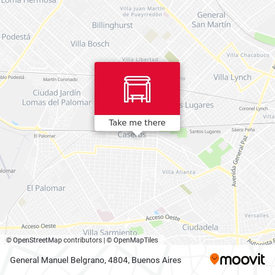General Manuel Belgrano, 4804 map