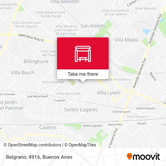 Belgrano, 4916 map