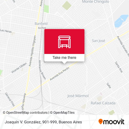 Joaquín V. González, 901-999 map