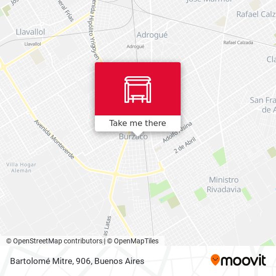 Mapa de Bartolomé Mitre, 906