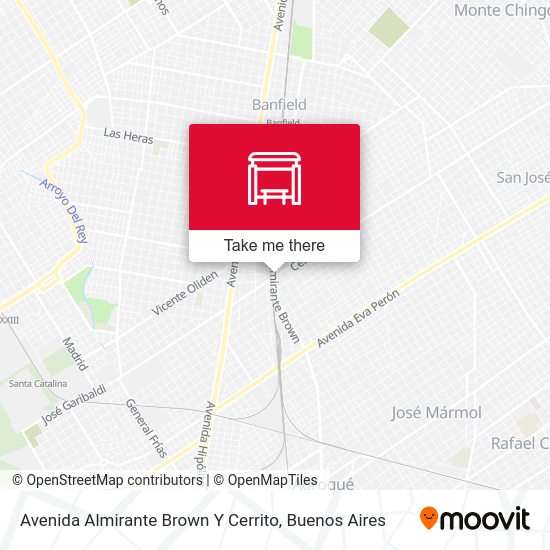 Avenida Almirante Brown Y Cerrito map