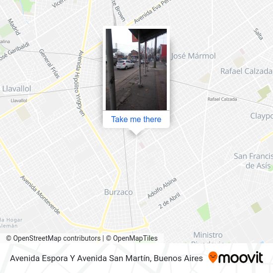 Avenida Espora Y Avenida San Martín map