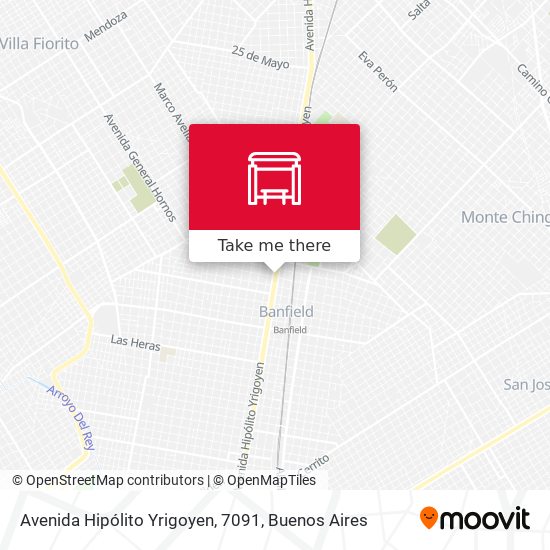Mapa de Avenida Hipólito Yrigoyen, 7091