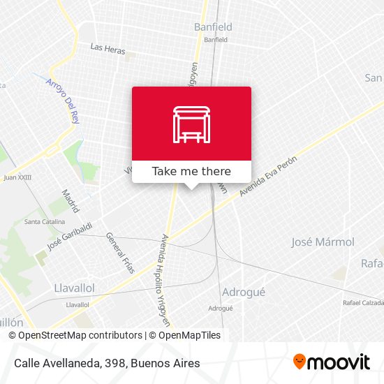 Mapa de Calle Avellaneda, 398