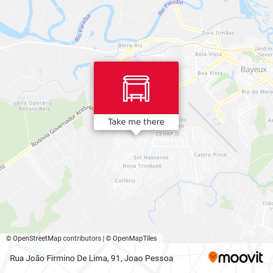 Mapa Rua João Firmino De Lima, 91