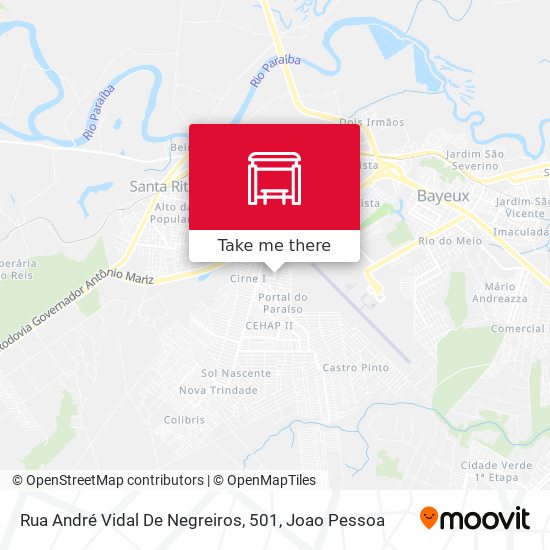 Rua André Vidal De Negreiros, 501 map